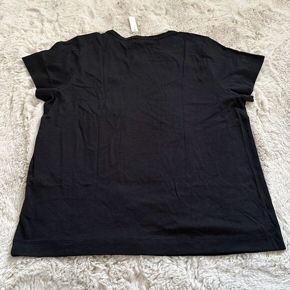 Madewell Drapey Crewneck Tee Black Size M - Picture 7 of 7